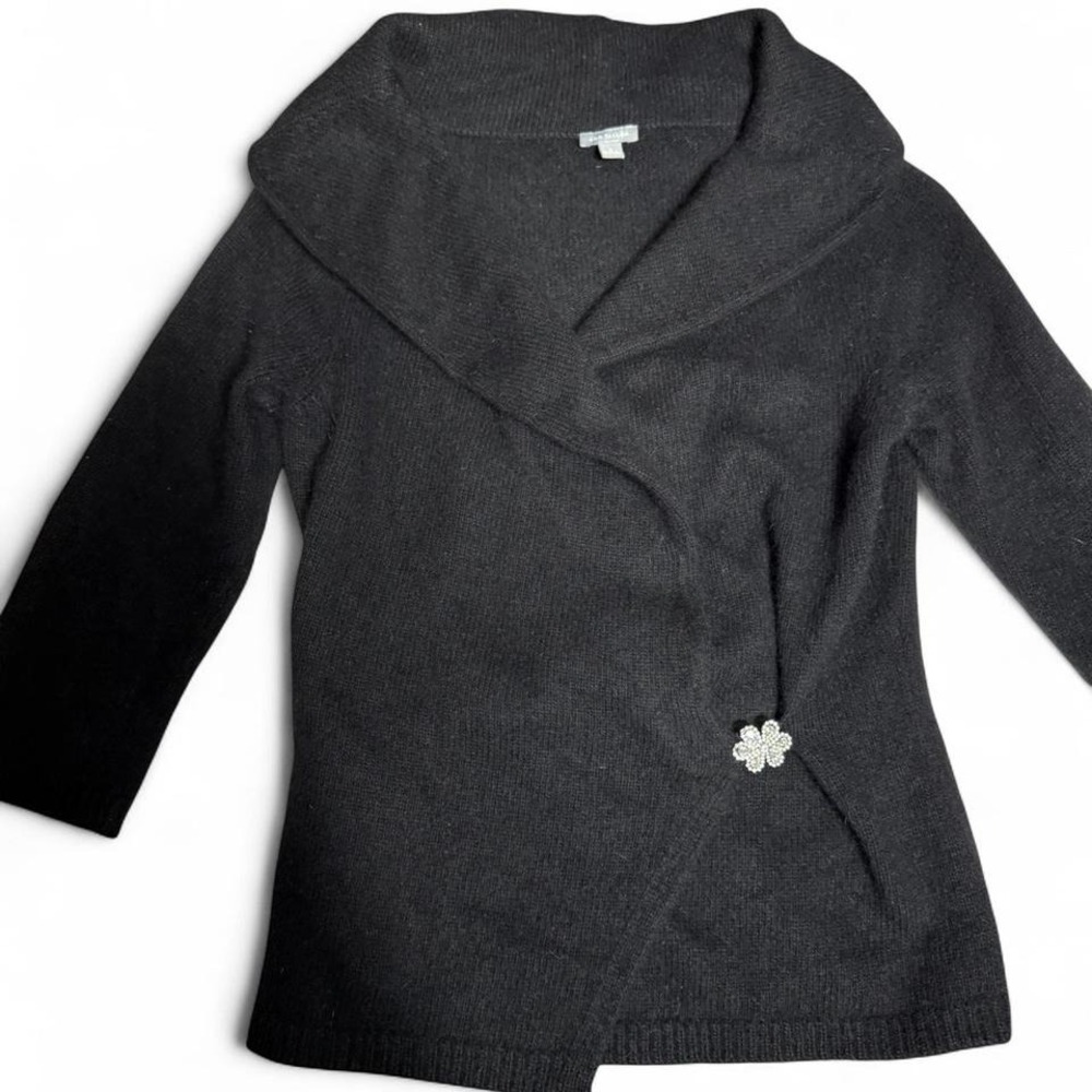 angora wool‎ wrap sweater cardigan